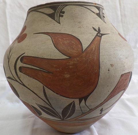Native American Jemez Indian Pottery Vase 2.75 (35bc98) - Mission Del Rey  Southwest