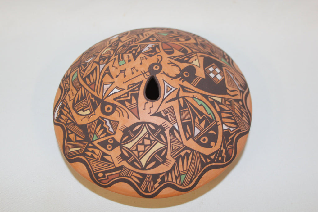 Native American :  Acoma Pottery Seed Jar, Signed by E. Concho #137