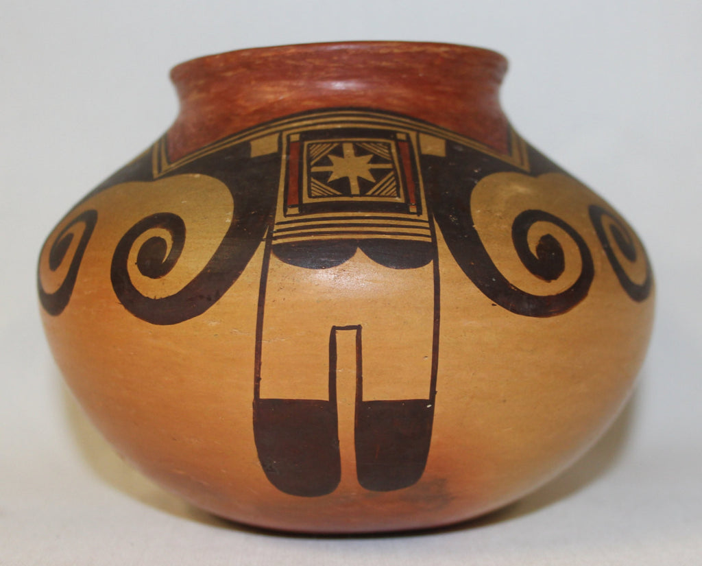 Hopi Pottery : Native American Hopi Polychrome Jar by Fannie Polacca Nampeyo 388 b.