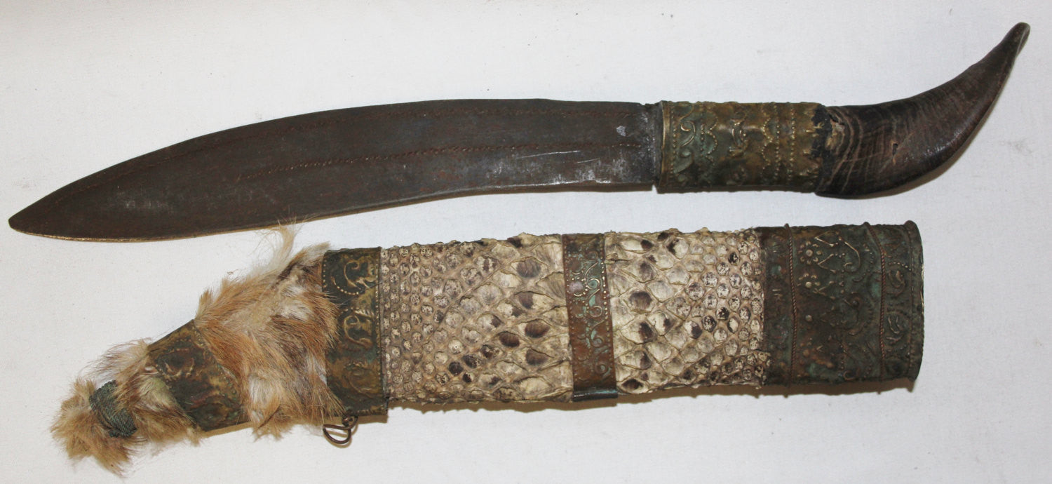 Sold at Auction: Vintage Mexican Horn Handle Knife