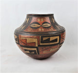 Native American Historic Acoma Geometric Polychrome Olla #42